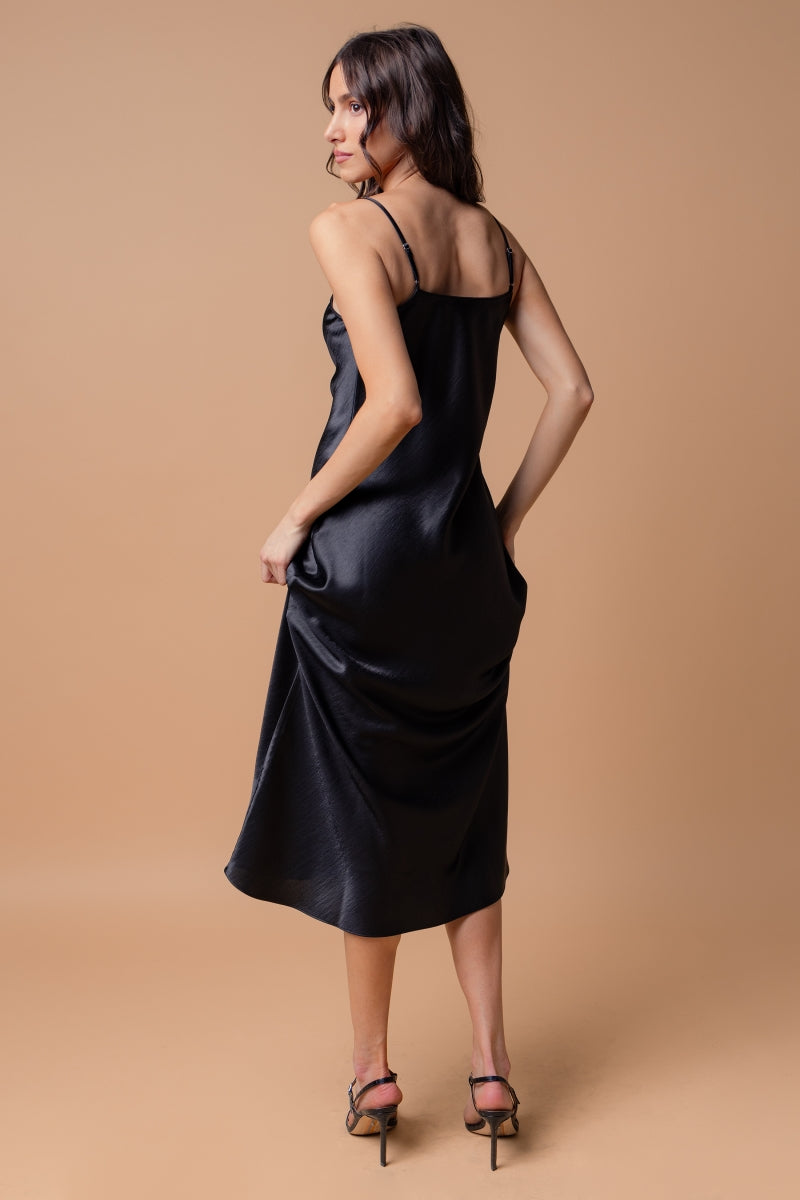 Classic, chic Women's Satin Maxi Dress