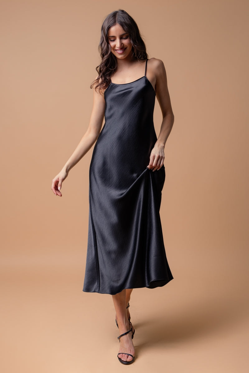 Classic, chic Women's Satin Maxi Dress