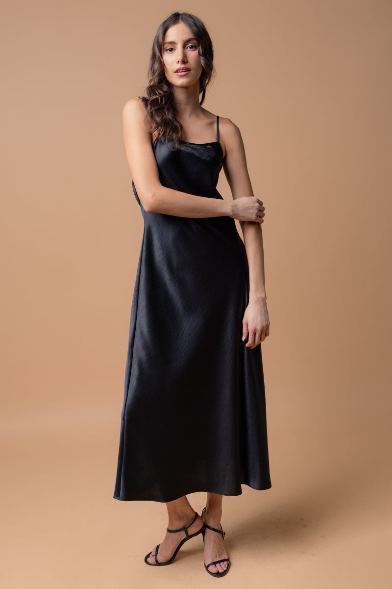 Classic, chic Women's Satin Maxi Dress