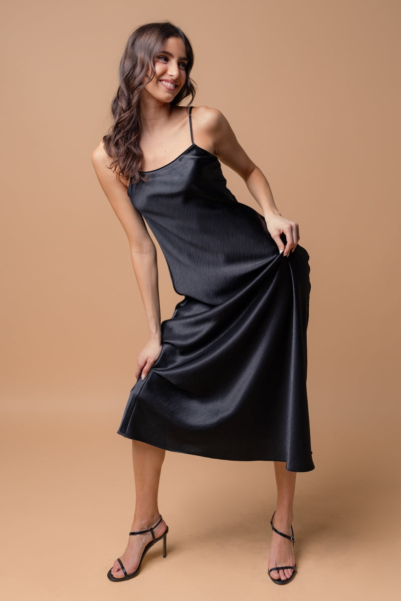 Classic, chic Women's Satin Maxi Dress