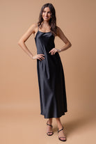 Classic, chic Women's Satin Maxi Dress