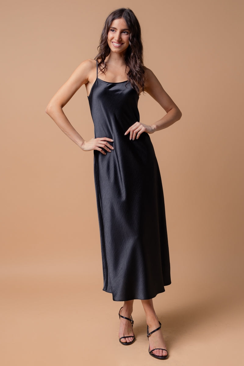 Classic, chic Women's Satin Maxi Dress