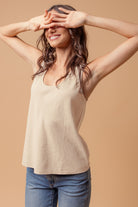 Chic Summer Tank Top Paired with Blue Jeans