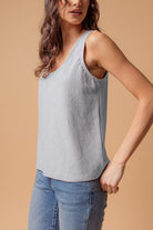 Chic Summer Tank Top Paired with Blue Jeans