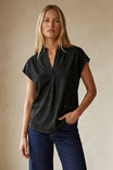 Soft Matte Drop Shoulder Blouse