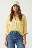 Oversized Long Sleeve Button Up Blouse