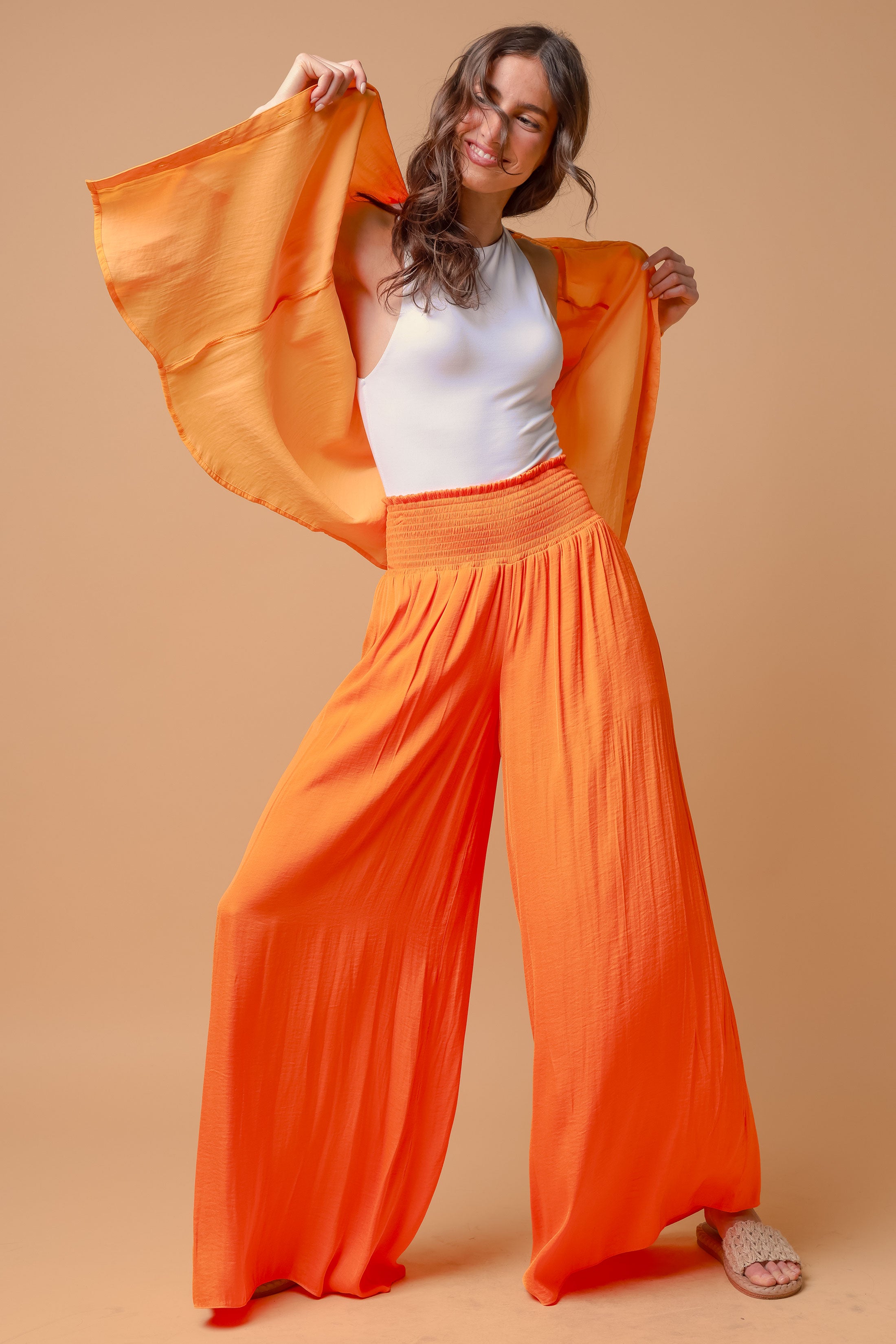Smocked Waist Wide Leg Pants – Naked Zebra Wholesale