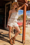 Bandeau Style Cargo Romper