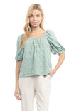 Square Neckline Off Shoulder Blouse