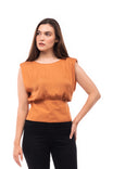 Extended Sleeve Shoulder Padded V-back