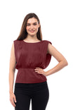 Extended Sleeve Shoulder Padded V-back