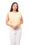 Extended Sleeve Shoulder Padded V-back