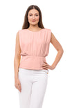 Extended Sleeve Shoulder Padded V-back