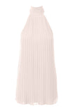 Pleated High-neck Dress