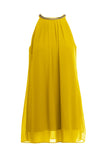 Chain Jewel Neck Stack Fringe Sleeve A-line Dress