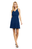 Sleeveless Surplice Tiered Dress