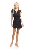 2-fer Knit Top-woven Skirt Dress