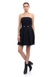 Strapless Tweed Fit And Flare Dress