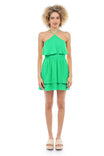 Halter Neck Double Layer Dress