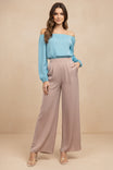 Off-Shoulder Color Block Jumpsuit