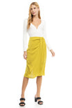 Waterfall Detail A-line Midi Skirt