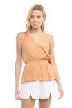 Asymmetric Cami Peplum Top