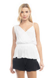 Asymmetric Cami Peplum Top