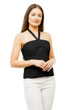 Shirred Halter Neck Top