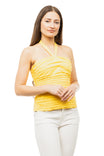 Shirred Halter Neck Top
