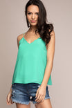Spaghetti Strap V-neck Top