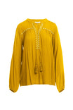 Embroidered Long Sleeve Blouse