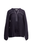 Embroidered Long Sleeve Blouse