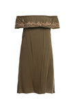 Off Shoulder Embroidered Dress