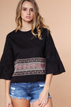 Embroidered Waist Blouse
