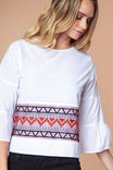 Embroidered Waist Blouse