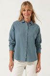 Long Sleeve Button Down Striped Shirt