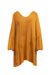 Embroidered Mineral Wash Mini Dress