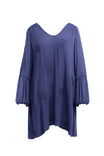 Embroidered Mineral Wash Mini Dress