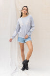 Embroidered French Terry Sweater