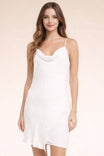 Cowl Neck Mini Dress