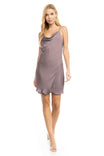 Cowl Neck Mini Dress
