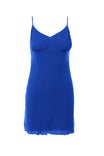 Lettuce Hem Mini Slip Dress