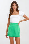 Lace Detail Flare Shorts