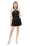 Knot Detail Halter Romper