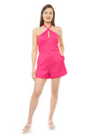 Knot Detail Halter Romper