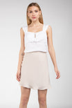 Tank Square Neck Lace Trim Top