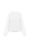 Long Fold Over Sleeves Blouse