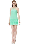 Cross Front Fringe Dress