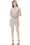 Cross Front Fringe Dress
