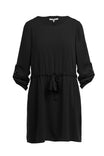 Elbow Sleeve Mini Shift Short Dress